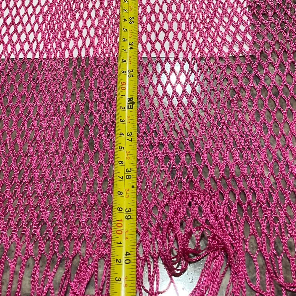 T-Mobile Beach Set Sunglasses Beach Towel Pink Fishnet Sarong/Wrap With Fringe - Picture 8 of 10